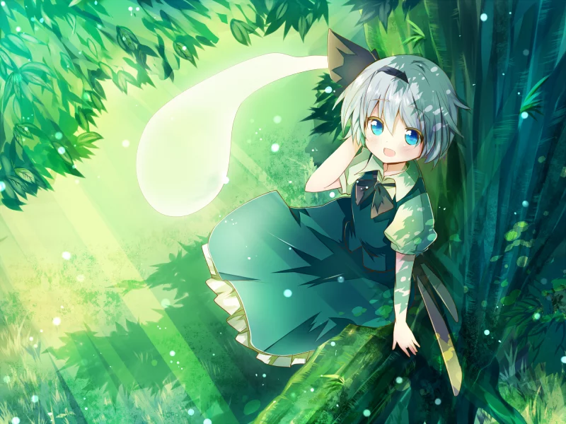 даммаку, солннце, девочка, konpaku youmu, настроение, лучи, аниме, touhou, лето