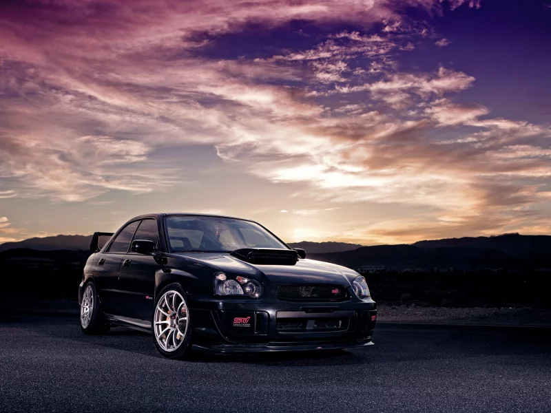 небо, impreza, sti, subaru