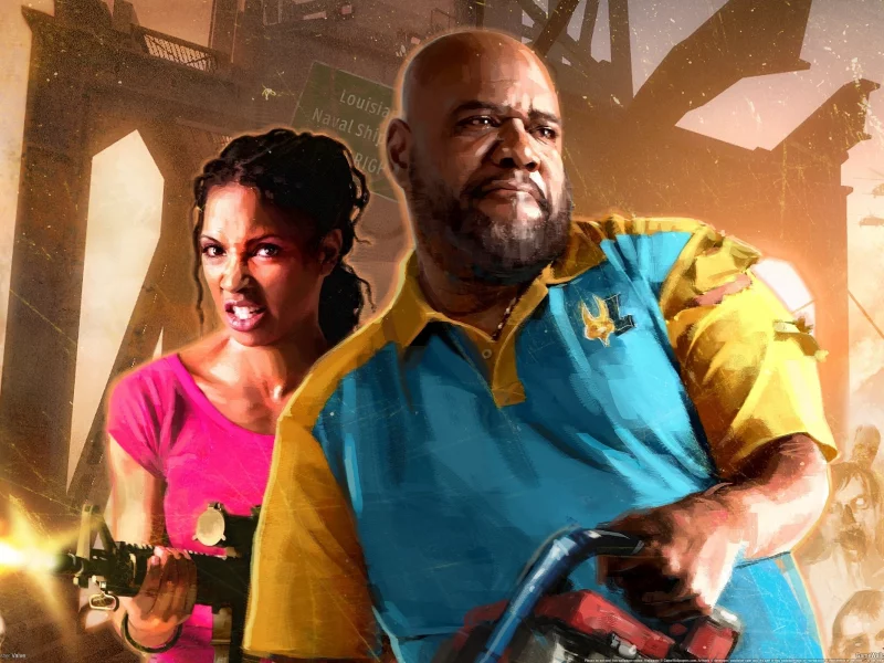 оружие, left 4 dead 2, люди, зомби