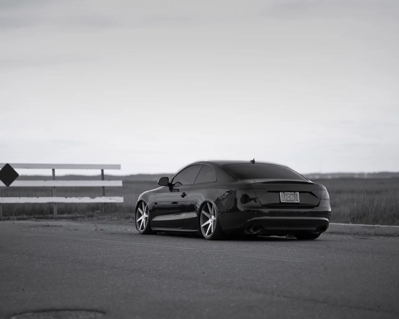 ауди, черная, vossen, заниженная, s5, audi a5, диски