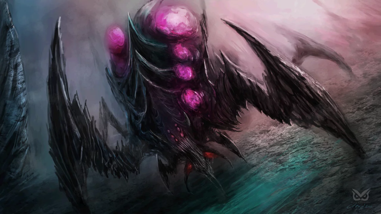 паук, by cloudminedesign, монстр, арт, фантастика, zerg