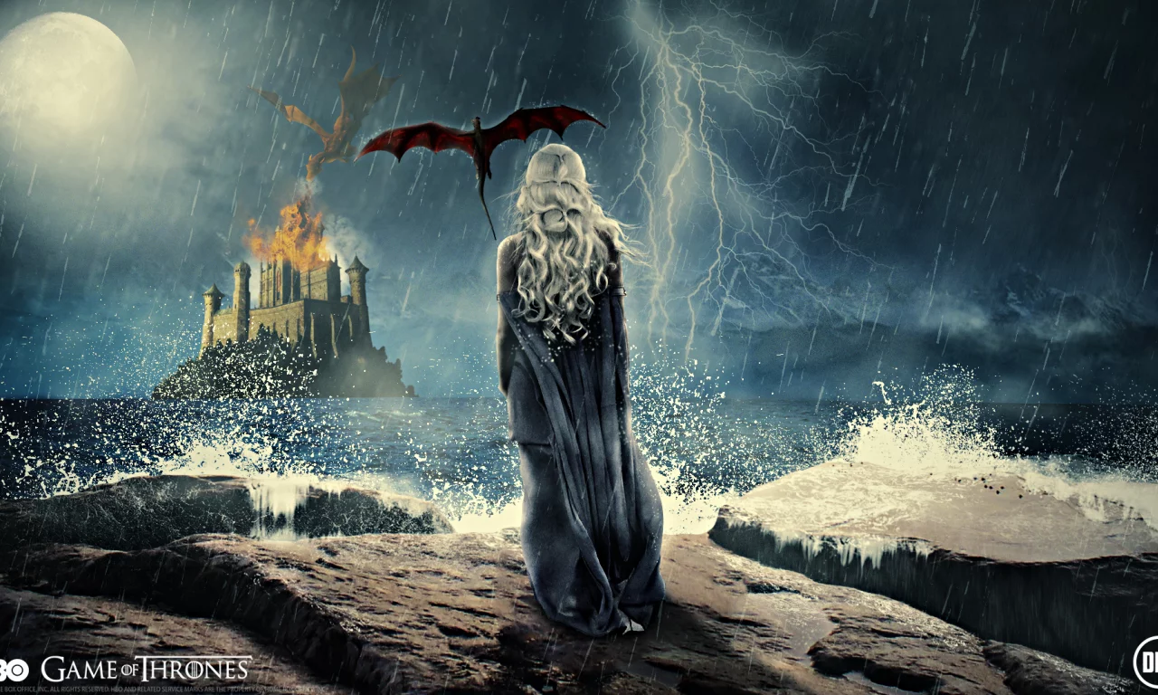 daenerys targaryen, девушка, сериал, спина, игры престолов