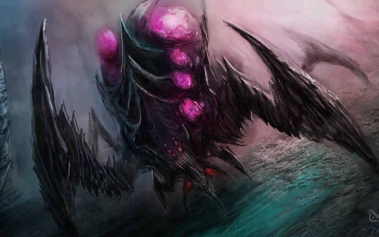 паук, by cloudminedesign, монстр, арт, фантастика, zerg