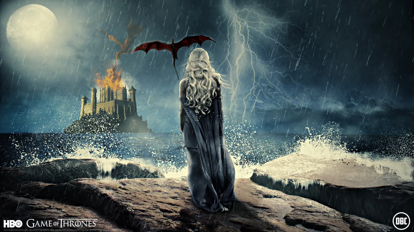 daenerys targaryen, девушка, сериал, спина, игры престолов