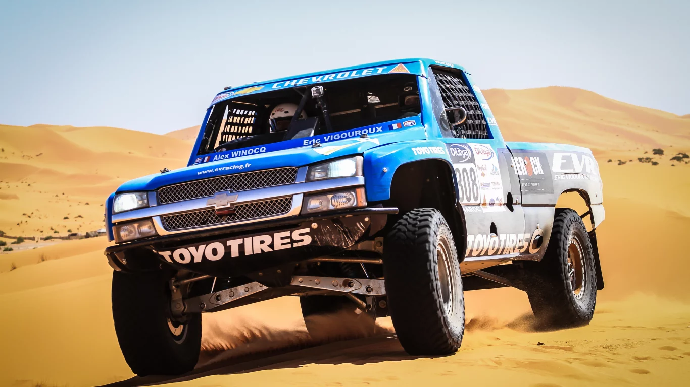 дакар, rally, blue, жара, car, передок, песок, silverado, dakar, chevrolet