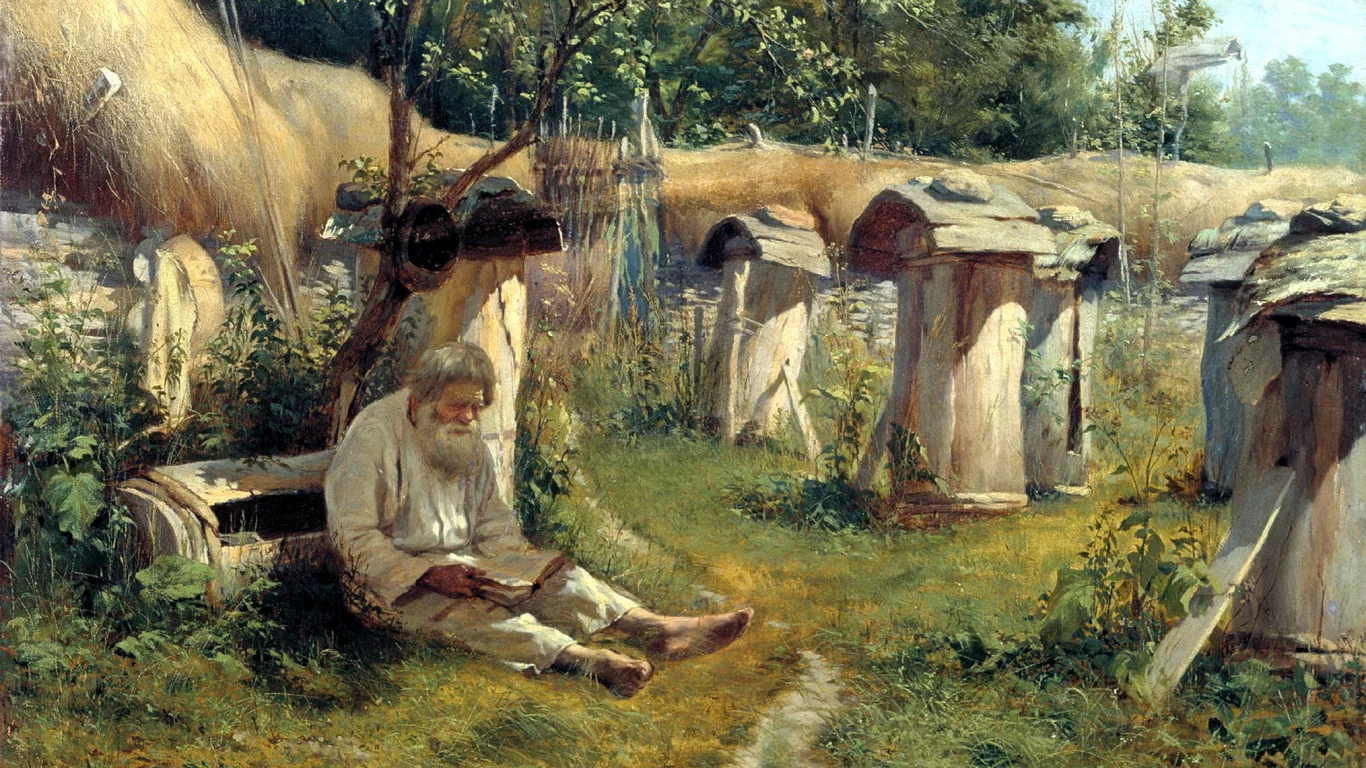 богатов николай, картина, настроение, пасечник