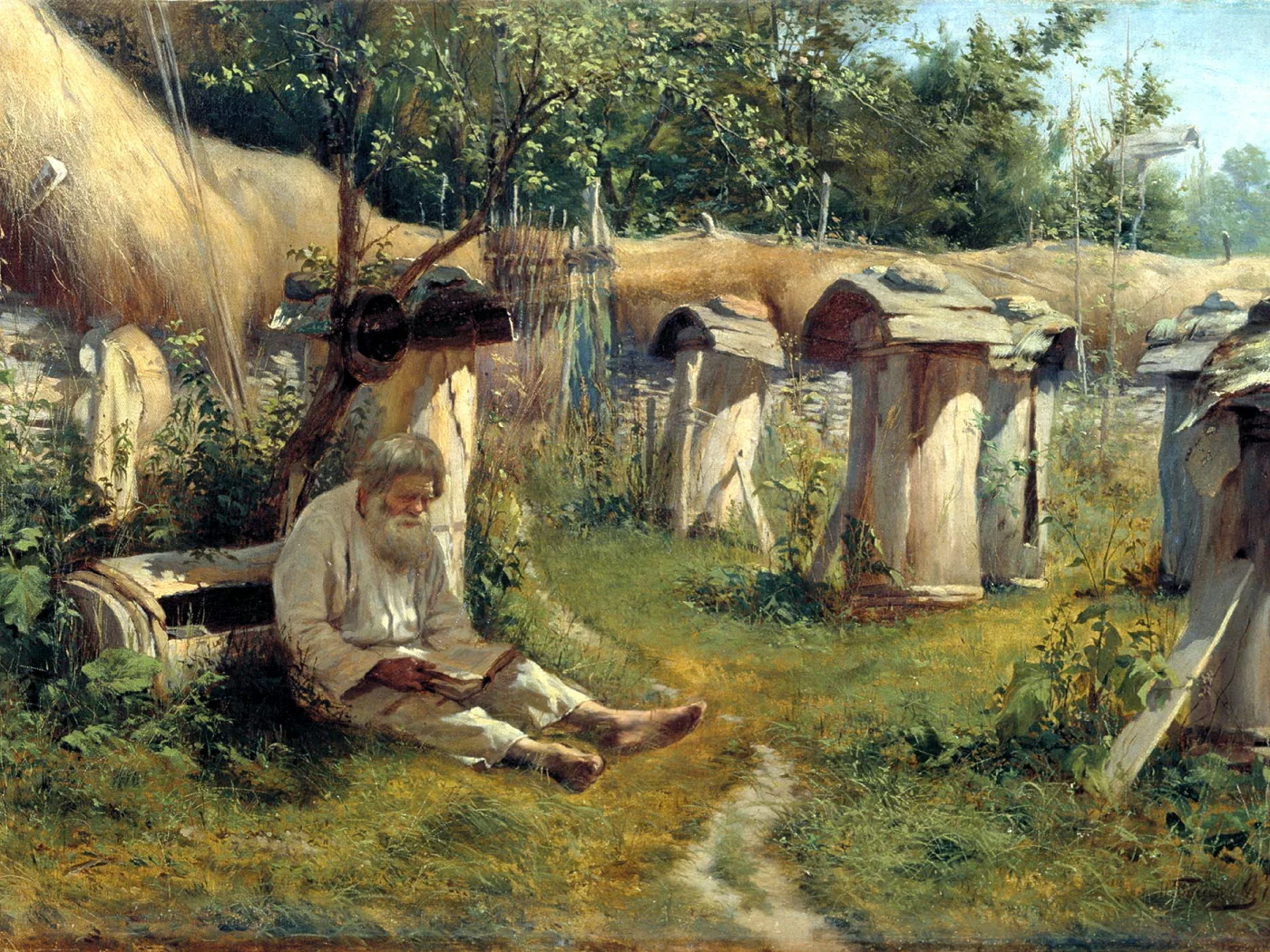 богатов николай, картина, настроение, пасечник