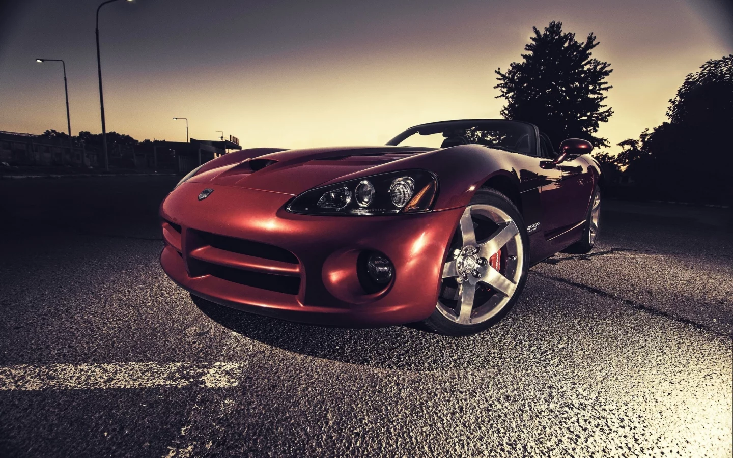 вайпер, додж, viper, dodge, красный, srt10, red, асфальт
