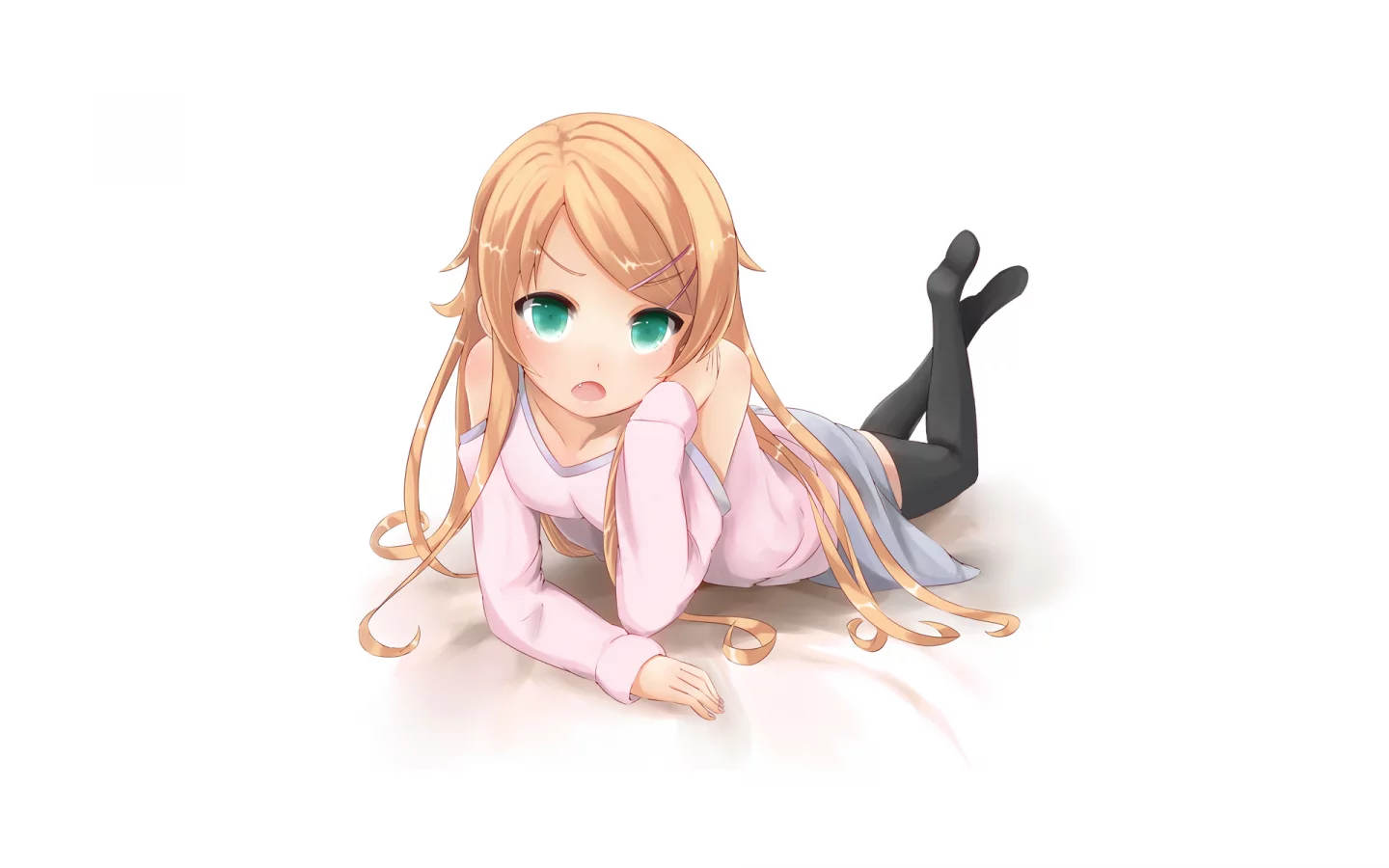 белый фон, kousaka kirino, ore no imouto ga konna ni kawaii wake ga nai