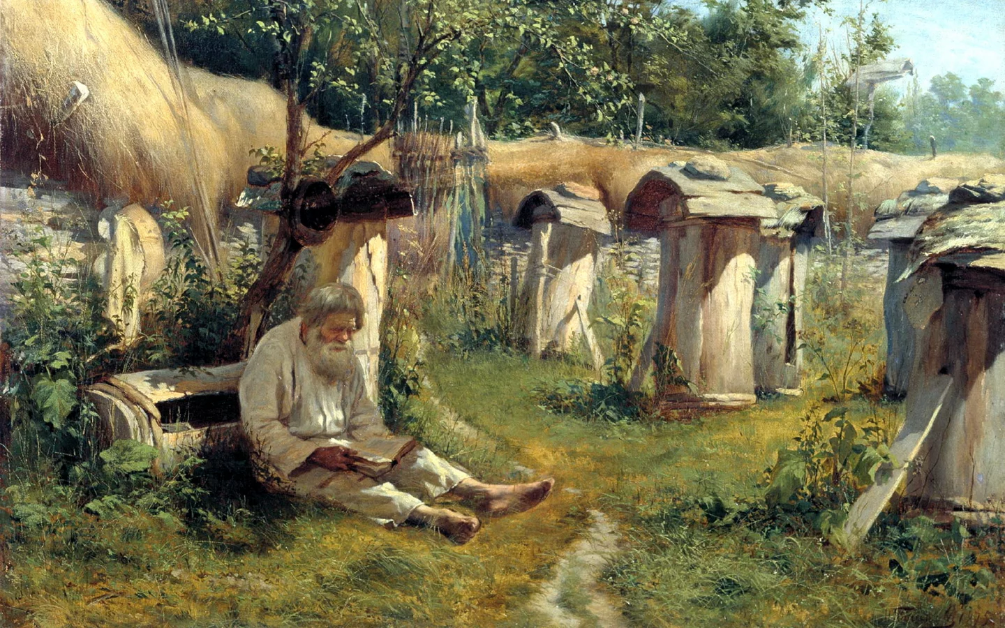 богатов николай, картина, настроение, пасечник