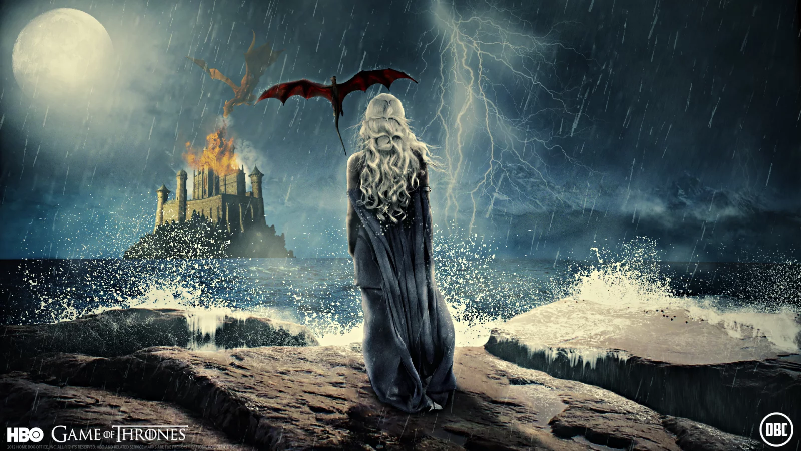 daenerys targaryen, девушка, сериал, спина, игры престолов