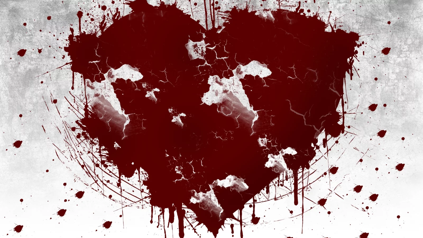 разбитое сердце, трещины, broken heart, кровь