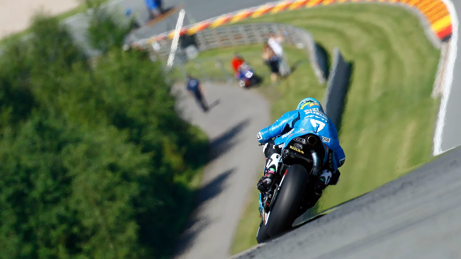 гонщик, поворот, скорость, motogp, мотоцикл, спорт, дорога