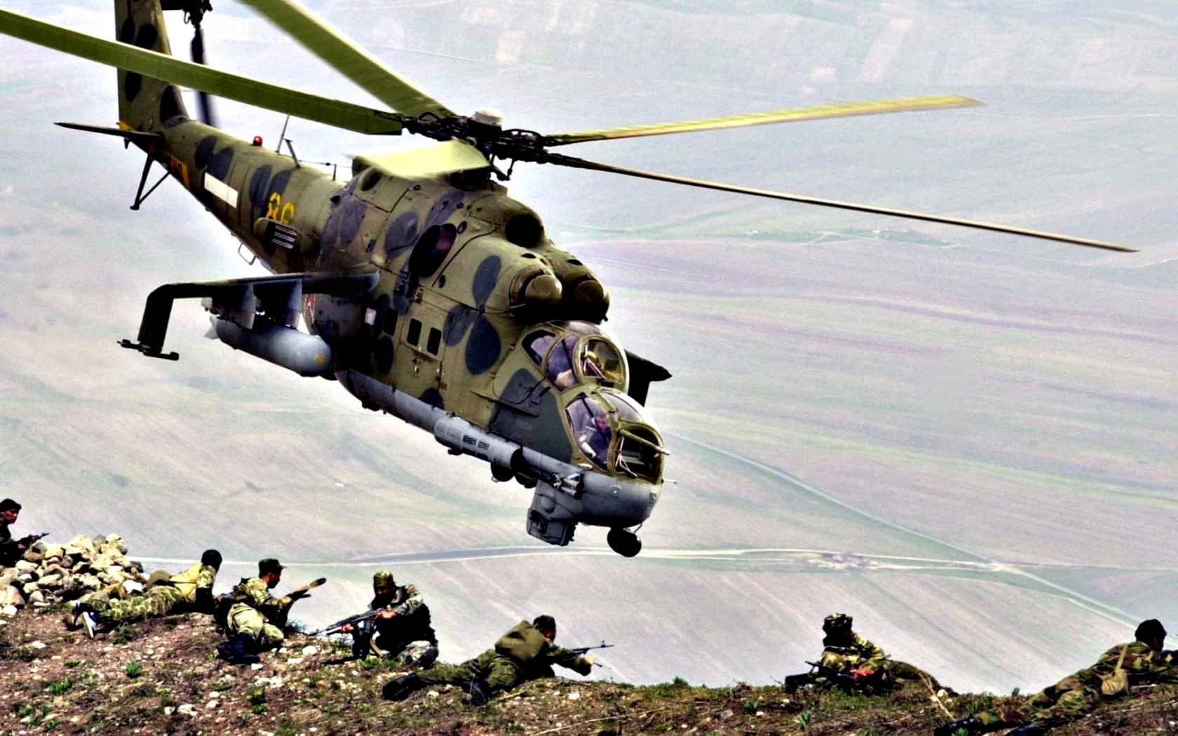 вертолёт, ми24, десант