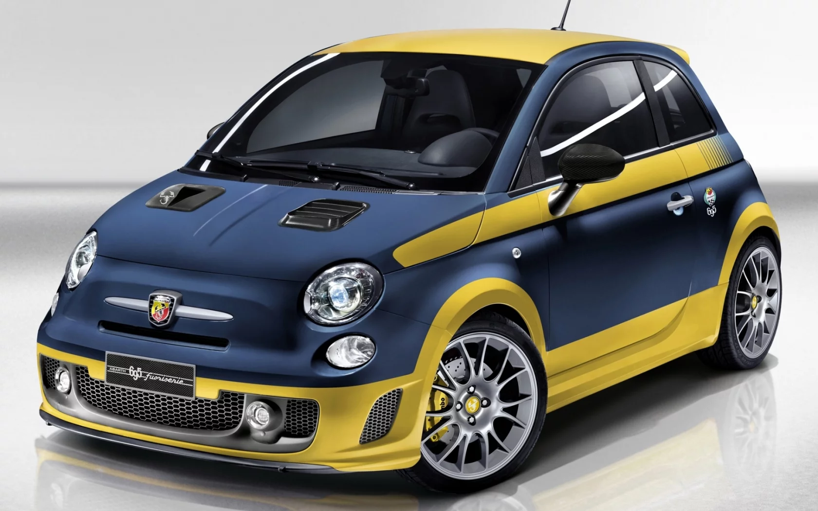 695, fuori serie, синий, фиат, abarth, передок, fiat, абарт, хетчбек