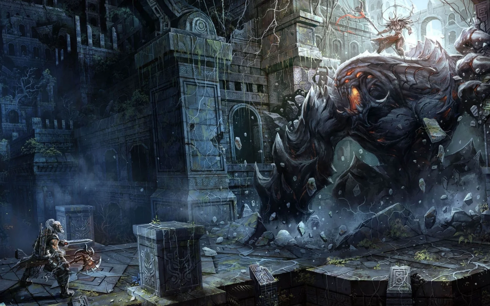 dark fantasy, rpg, blizzard, оружие, рисунки, diablo, воины, варвар