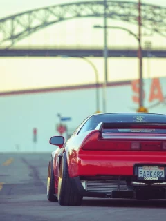 desktop, wallpapers, red, nsx, car, automobile, jdm, автомобиль, acura, tuning