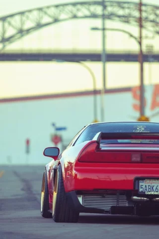 desktop, wallpapers, red, nsx, car, automobile, jdm, автомобиль, acura, tuning