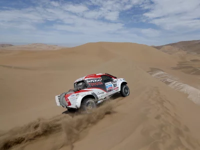 dakar, дакар, песок, поворот, rally, toyota, тойота, hilux