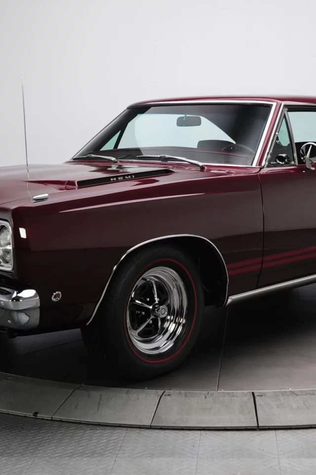 gtx, плимут, 426, plymouth, muscle car, 1968, передок, бордовый, hemi