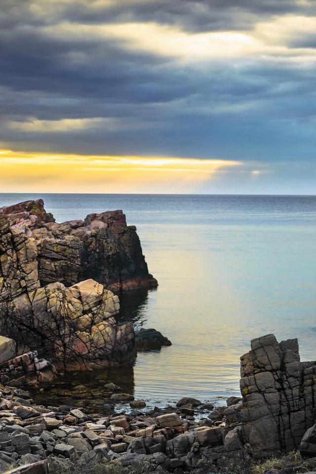 побережье, скалы, море, берег, камни