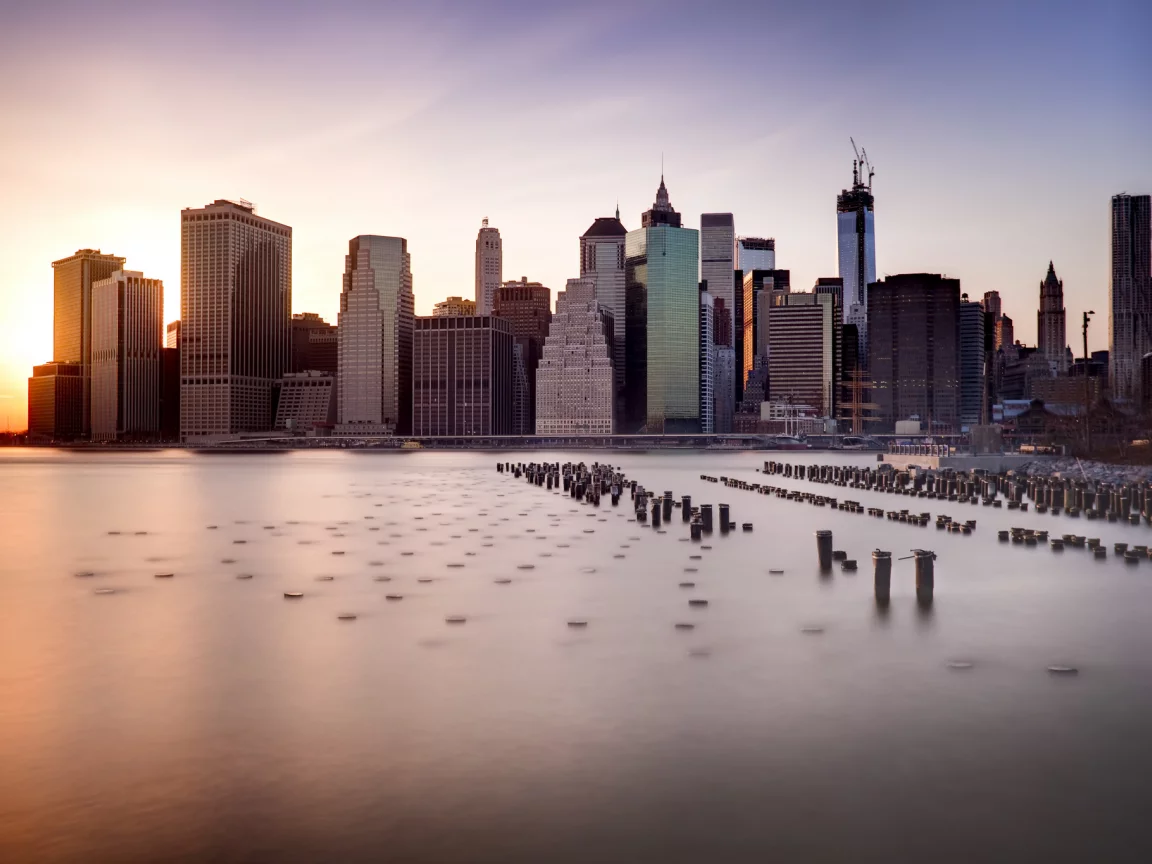 new york, brooklyn bridge, город, ny, us, dumbo, нью-йорк, небоскребы