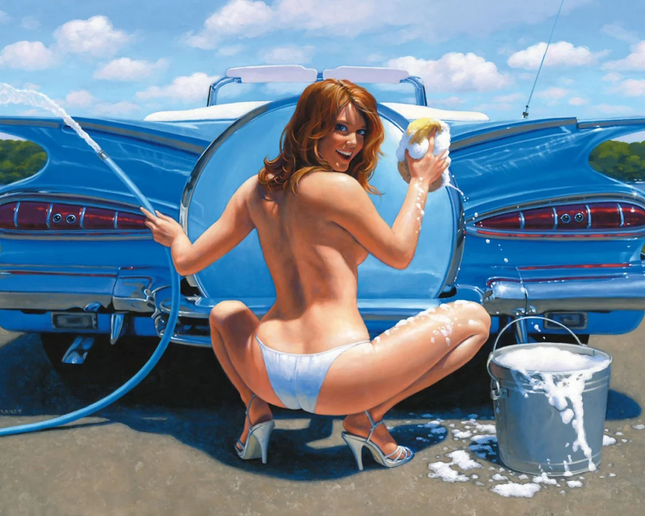 style, арт, painting, современный, пин-ап, живопись, pin-up