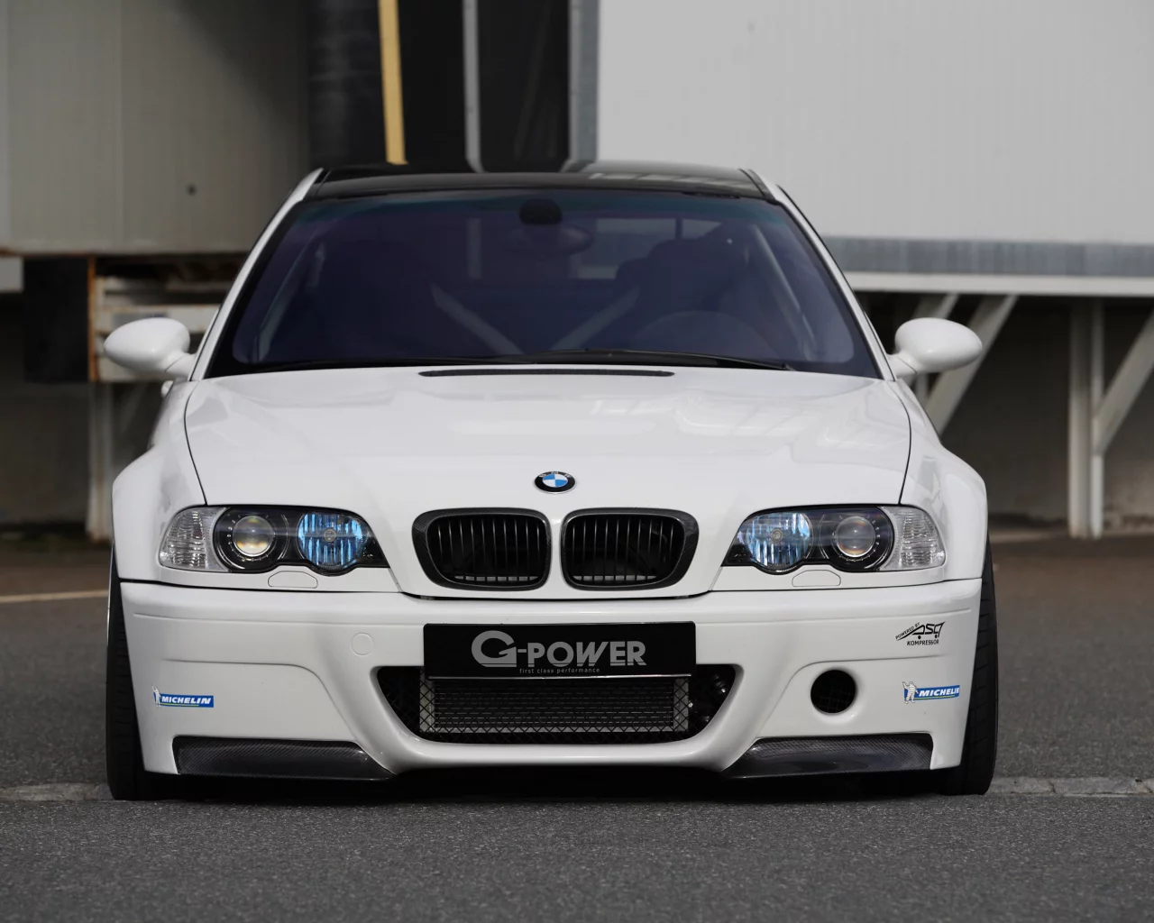 g-power, белый, white, бмв, передок, тюнинг, m3, e46, bmw