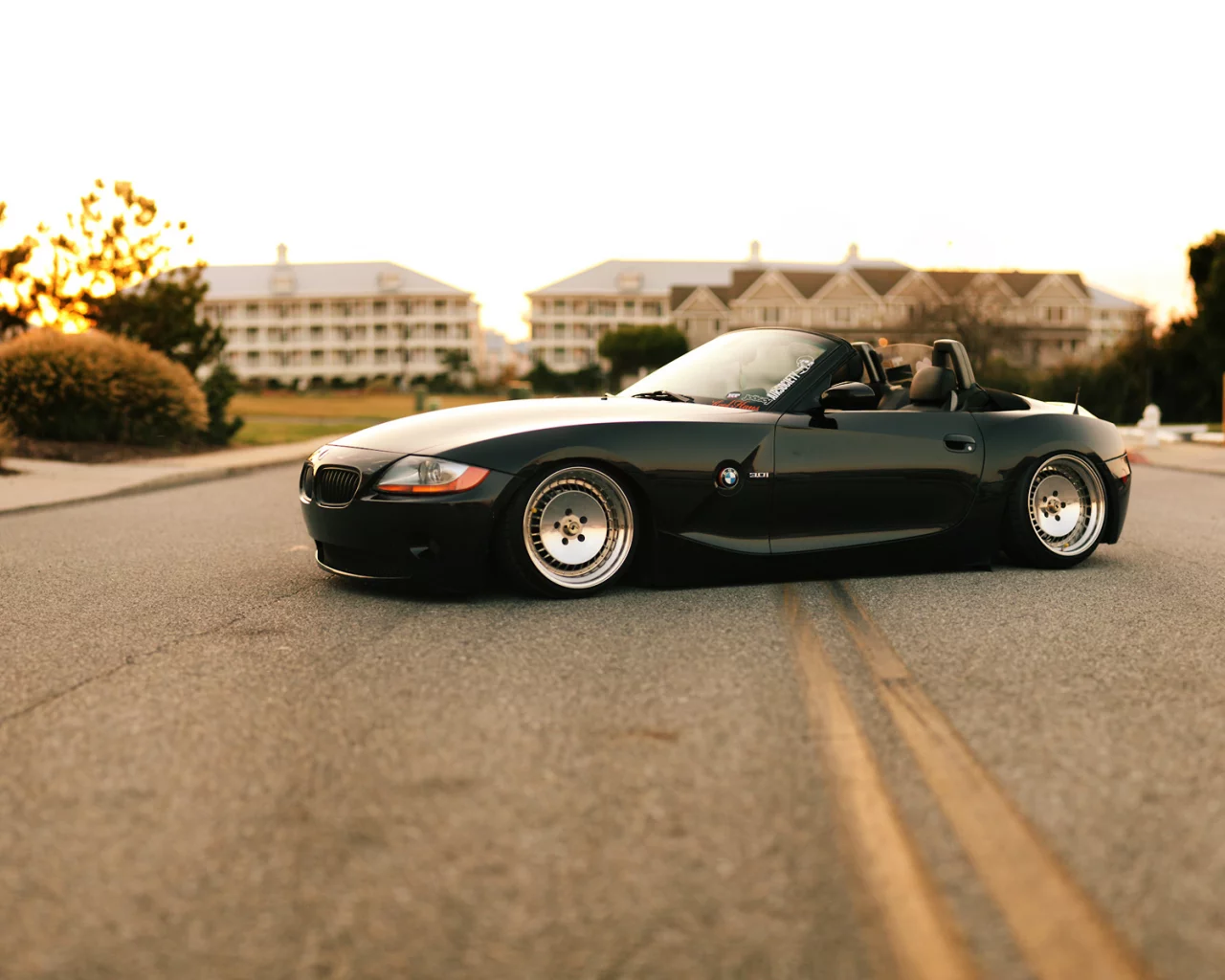 вечер, bmw z4, тюнинг, бмв, родстер