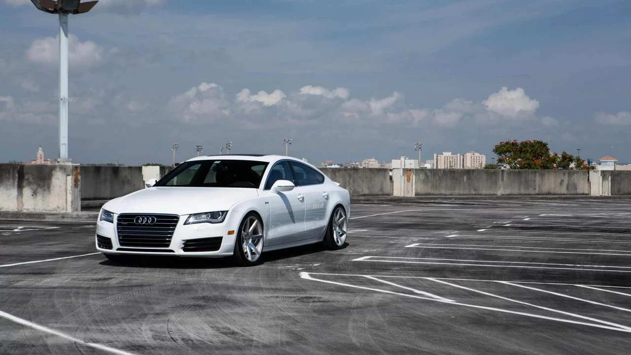 white, белая, audi, a7, тюнинг, ауди, а7, машина, vossen, tuning