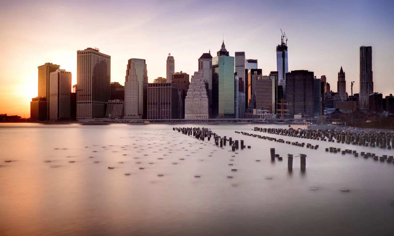new york, brooklyn bridge, город, ny, us, dumbo, нью-йорк, небоскребы
