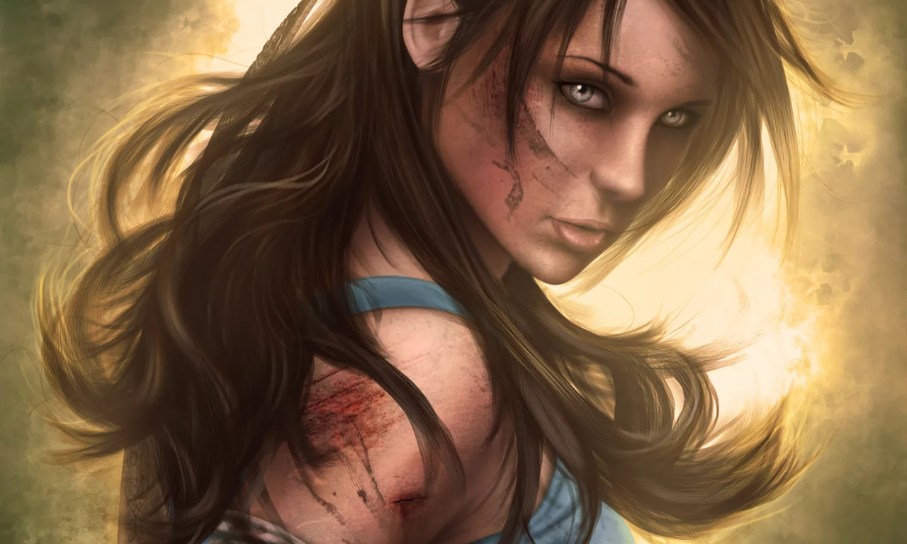 lara croft, волосы, грязь, лицо, 2013, tomb raider, лара крофт
