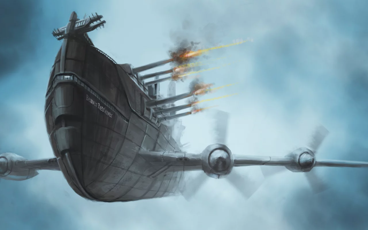 полет, арт, в небе, стимпанк, транспорт, корабль, steampunk