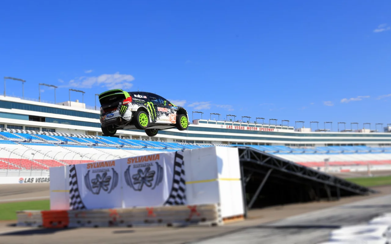 rallycross, в воздухе, авто, ken block, ford, fiesta, скорость, rally, форд