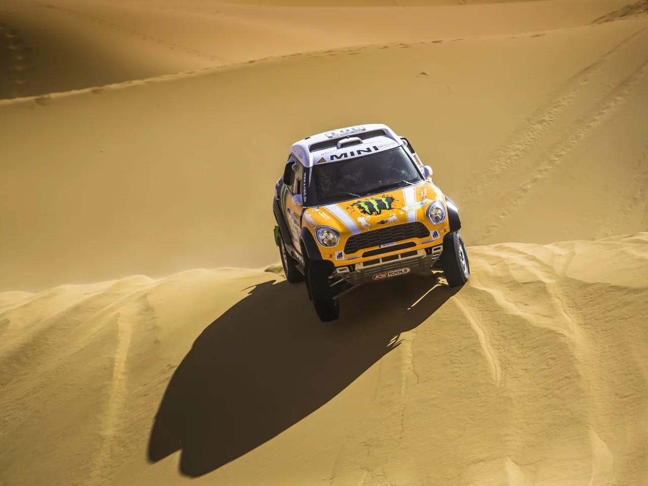 x-raid, песок, мини купер, rally, дюна, mini, желтый, dakar, mini cooper