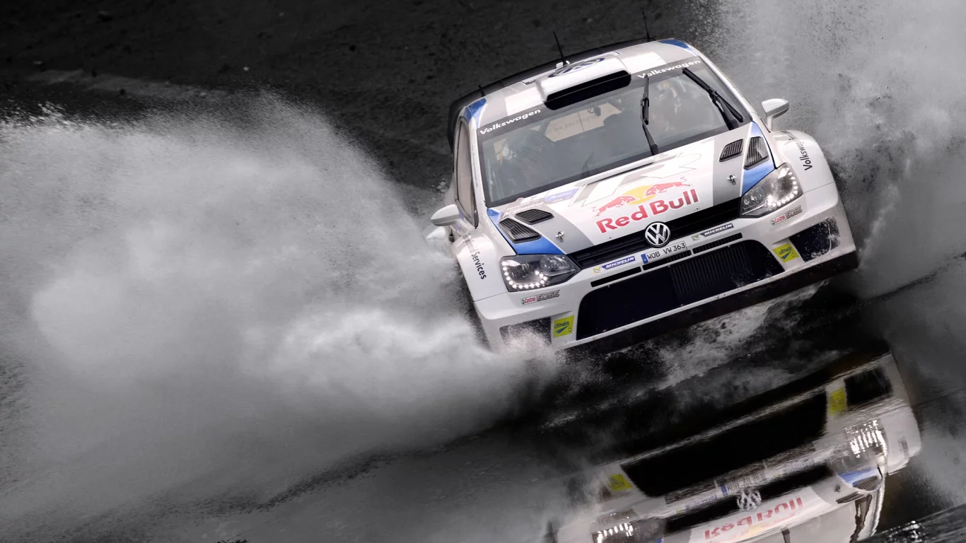 машина, авто, red bull, ралли, rally, polo, volkswagen, белый, спорт, wrc