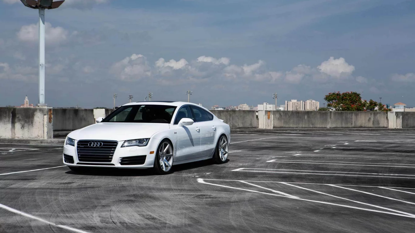 white, белая, audi, a7, тюнинг, ауди, а7, машина, vossen, tuning