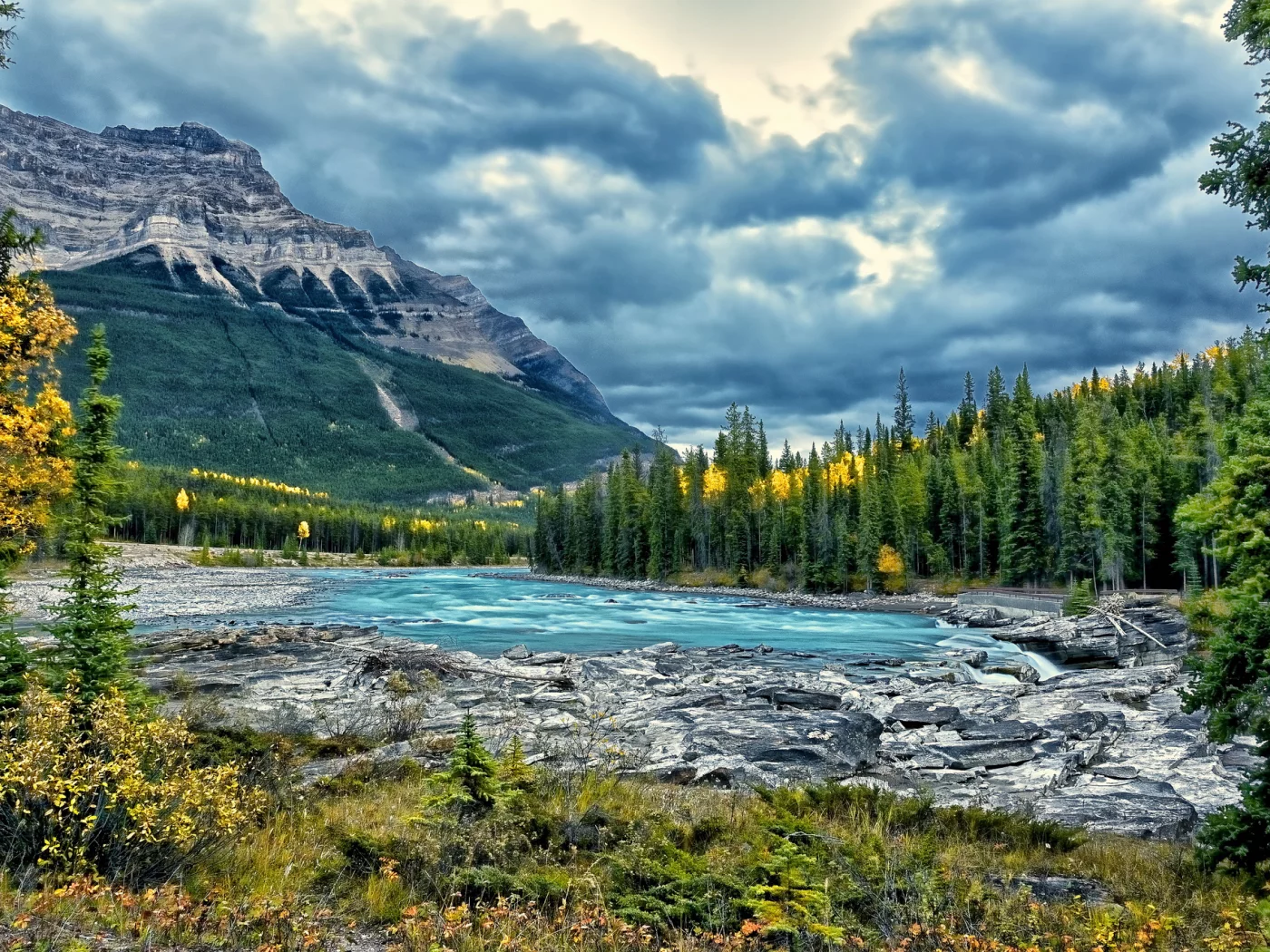 jasper national park, alberta, река, athabasca river, канада, атабаска, canada