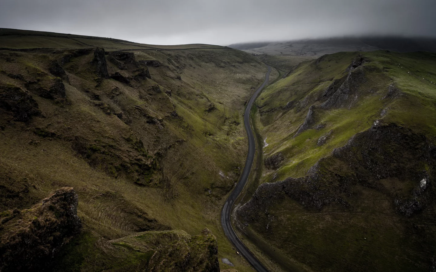 winnats pass, соединённое королевство, дорога, англия, холмы