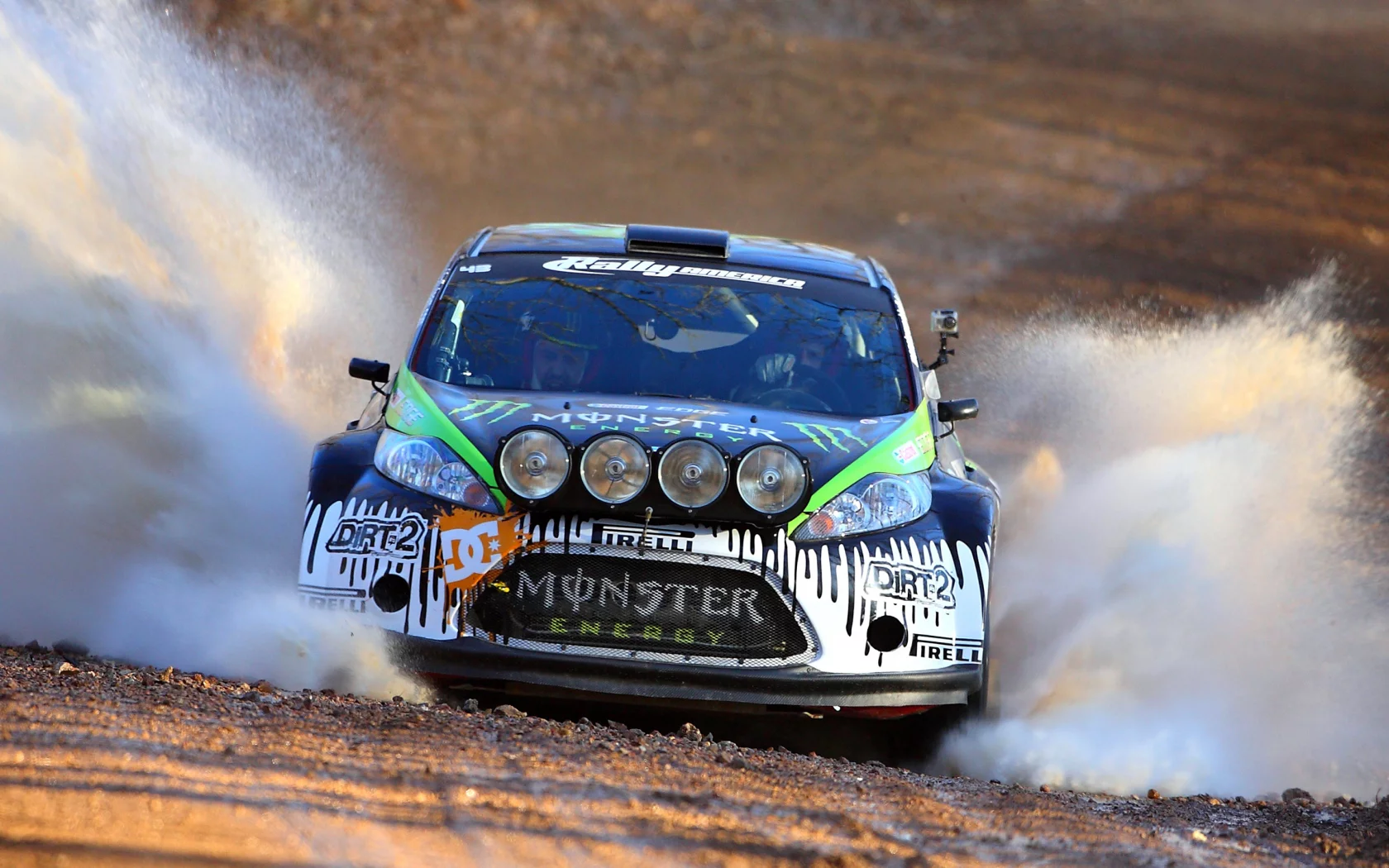 wrc, rally, форд, ford, fiesta, ken block, брызги, ралли, передок, фары