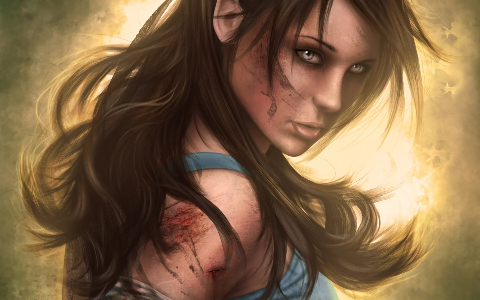 lara croft, волосы, грязь, лицо, 2013, tomb raider, лара крофт