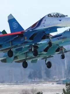 пилотажная группа, су 27, русские витязи, два, россия
