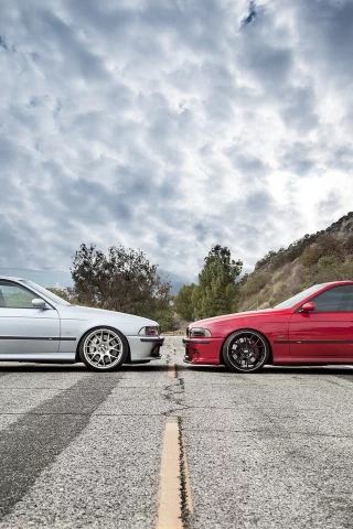 bmw, бмв, bbs, blue, e39, wheels, красный, m5, red, голубой, face to face