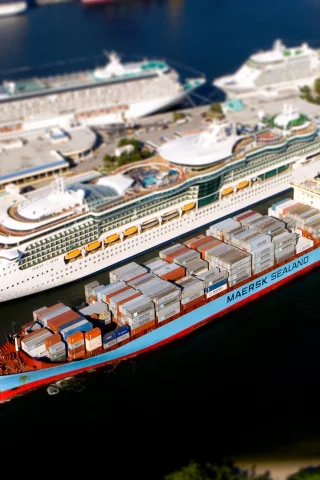 грузовое, пассажирское, maersk line, jewel of the seas, порт, судно