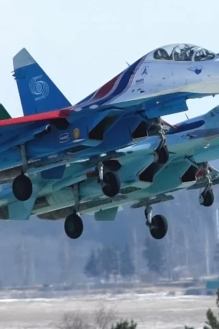 пилотажная группа, су 27, русские витязи, два, россия