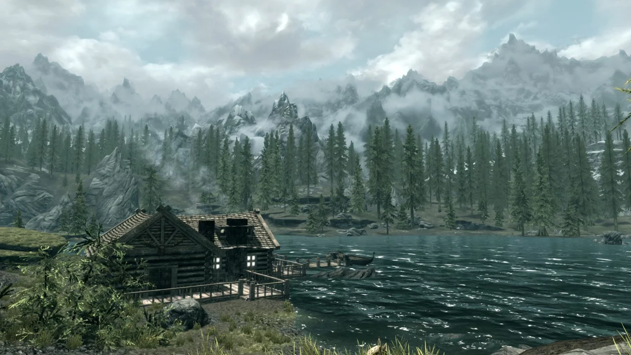 рисунок, skyrim, скриншот, живопись