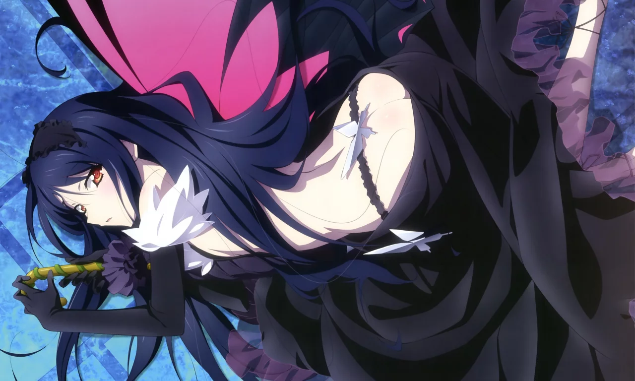 kuroyukihime, платье, accel world, крылья, ускоренный мир, девушка