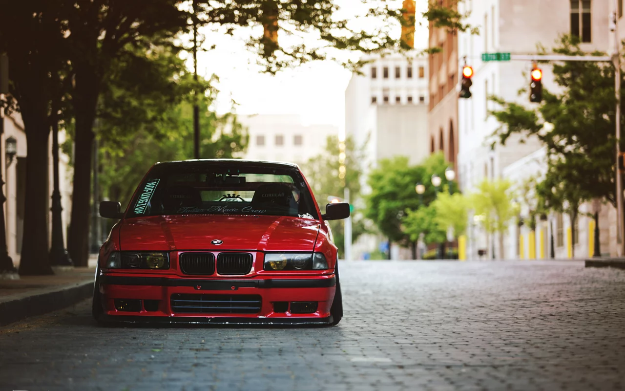 e36, bmw, красная, бмв, tuning, тюнинг, red