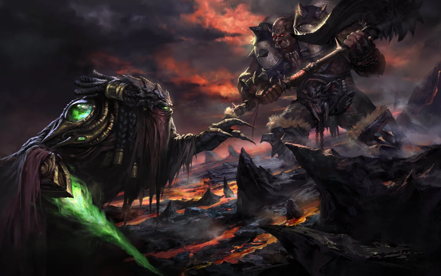 zeratul, blizzard, арт, монстры, starcraft, оружие, зератул, битва