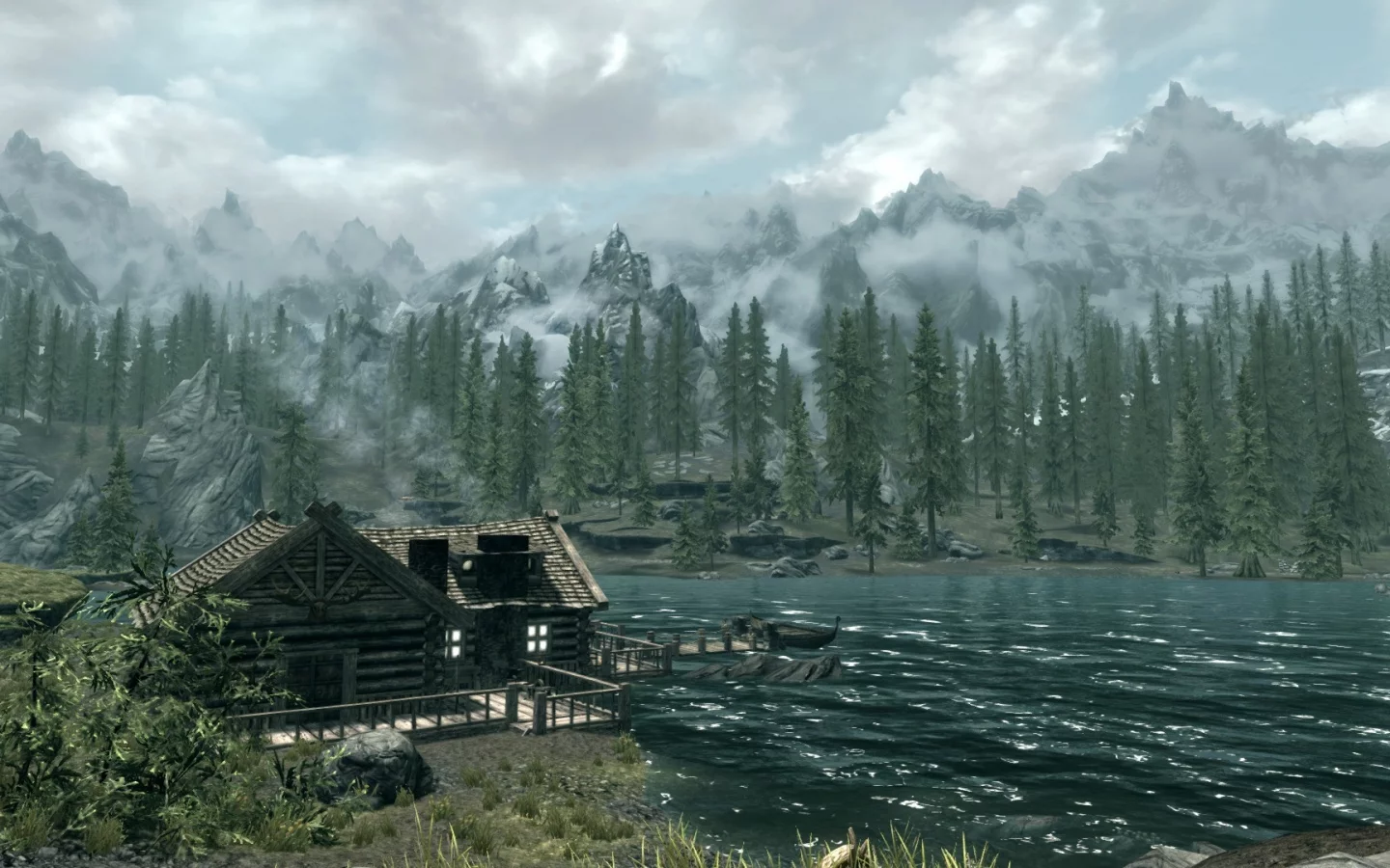 рисунок, skyrim, скриншот, живопись